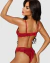 CONJUNTO LINGERIE LAURA S/ BOJO C/ ARO RENDADO VERDE ALECRIM /04021 na internet