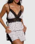 CONJUNTO SHORT DOLL EM POA C/ RENDA / 04027 - Áurea LifeStyle
