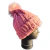 Gorro tejido con pompones en internet