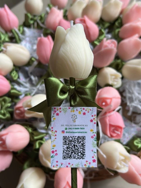 Vela Aromática tulipa