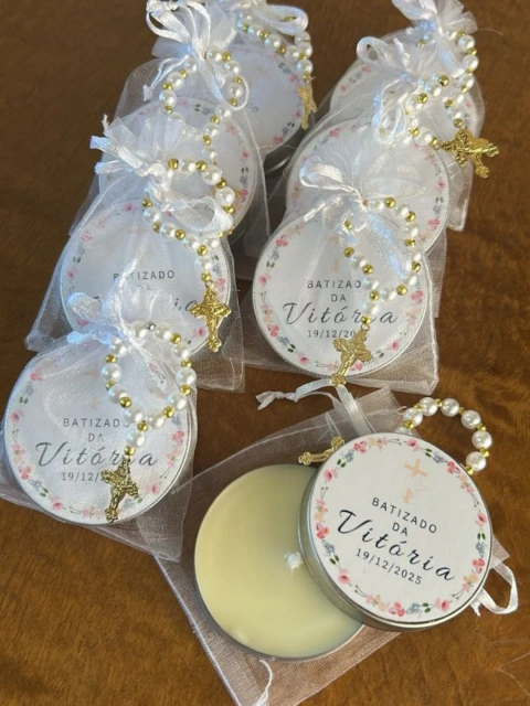 Vela Aromática na latinha personalizavel