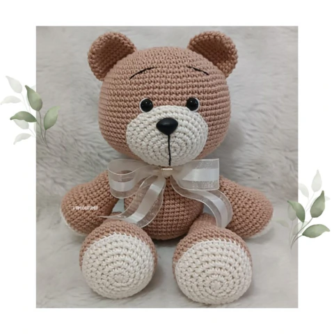 Urso Laço Amigurumi