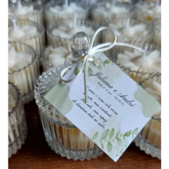 Vela Aromática na Bomboniere Casamento Personalizada - loja online