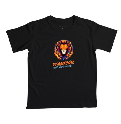 Camiseta Infantil Warrior, not worrier.