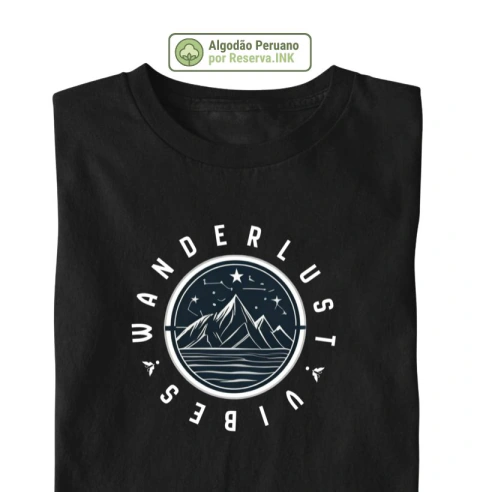 Camiseta Algodão Peruano Wanderlust Vibes