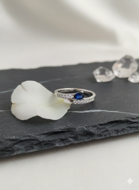 Anillo Gota Azul