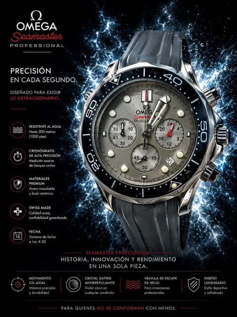 Reloj Omega Seamaster gris