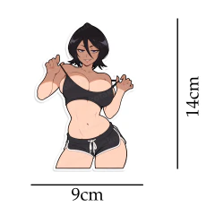 Kuchiki Rukia, Adesivo em Vinil brilhante de 14cm de altura - comprar online