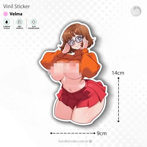 Velma - Scooby-Doo, Adesivo em Vinil
