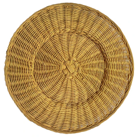 Sousplat Rattan Natural Escuro
