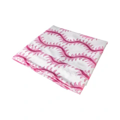 Toalha de mesa Samambaia rosa de 1,70 m x 1,70 m