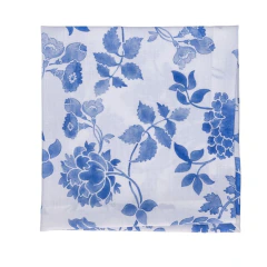 Guardanapo com estampa floral azul novo