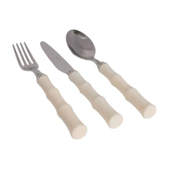 Faqueiro de Mesa Acqua Marfim 18 peças