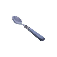 Set Colher de Café Ginevra Cinza 6 peças