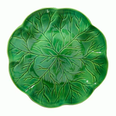 Prato sobremesa Vitória Regia verde fresco