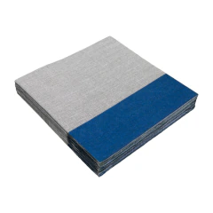 Guardanapo de papel Linho off white e azul