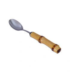Set Colher de Café Bambu Natural 6 peças