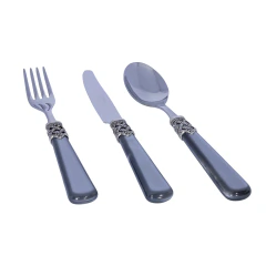 Faqueiro de Mesa Ginevra Cinza 18 peças