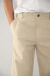 Pantalon de Poplin Tiro Alto - Beige - comprar online