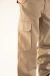 Pantalon Cargo de Grafa Tiro Alto - Marron - El Mensual