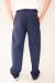 Pantalon de Poplin Tiro Alto - Azul - El Mensual