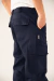 Pantalon Cargo de Grafa Tiro Alto - Azul - tienda online
