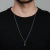 Colar Masculino 70cm de Cruz Lisa em Prata 925 - comprar online