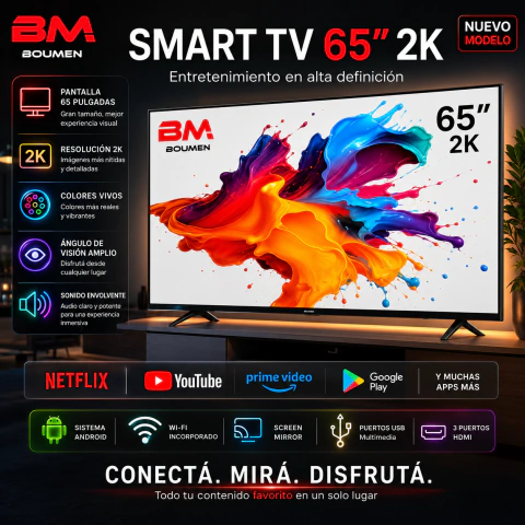 BM65/2K – Smart TV 65" - comprar online