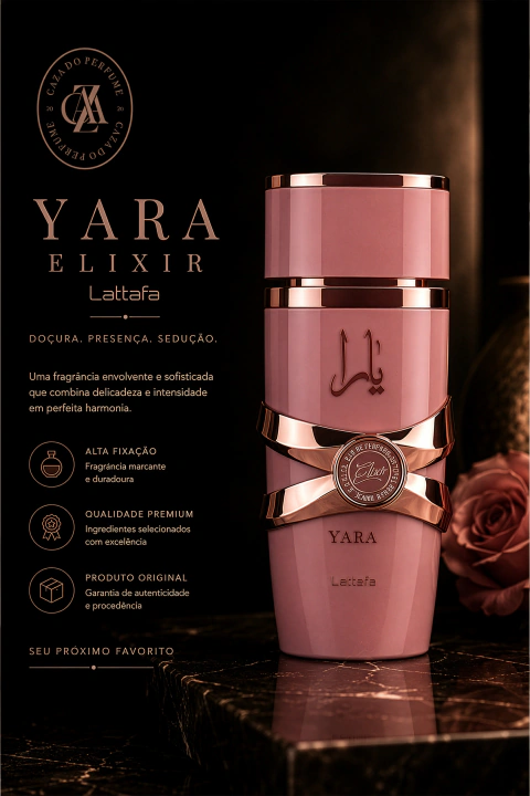 Yara Elixir Eau de Parfum Feminino – Lattafa - comprar online