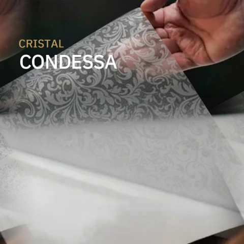 Vinil Adesivo Jateado Alltak Cristal Condessa 1,22m