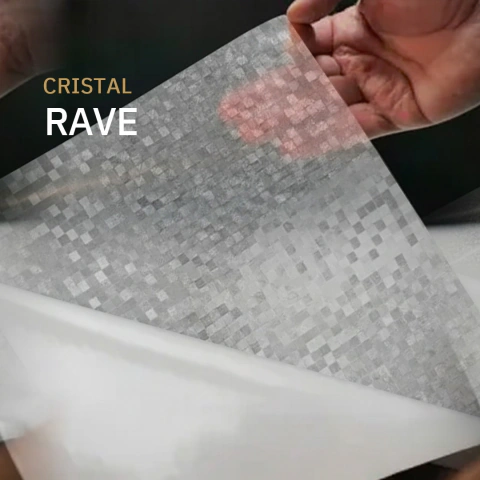 Vinil Adesivo Jateado Alltak Cristal Rave 1,22m