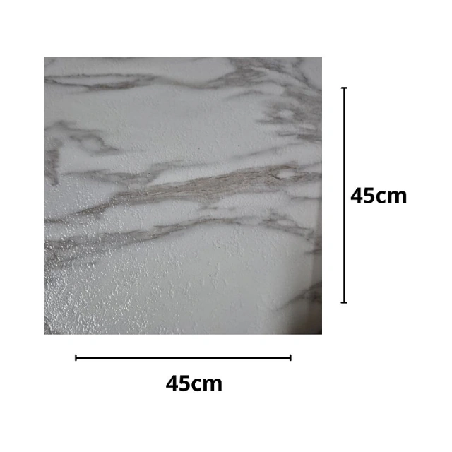 Placa de piso vinílico autocolante de 45,7 por 45,7 cm