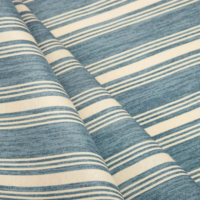 Almofadas de varanda com tecido Acquablock linhas oceano