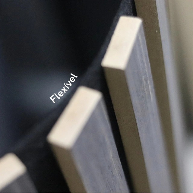 Placa de painel ripado de MDF de 1,00 por 1,00 m