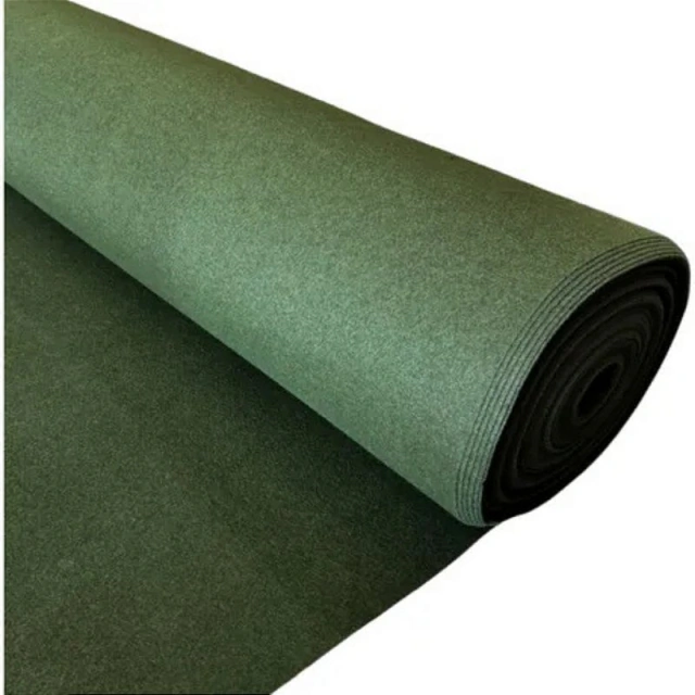 Rolo de carpete de eventos verde musgo