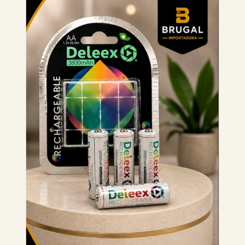 Pilas AA Delex Recargables 3800 mAh