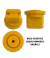 BICO LEQUE PLASTICO BD 110 020 AMARELO - comprar online