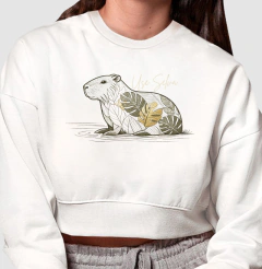 Cropped Moletom Capivara line