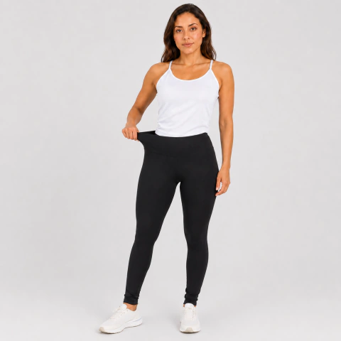 Conjunto Fitness Feminino Camiseta Furadinha + Legging Suplex Nala Store