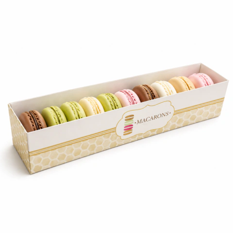 10 Caixas p/ 10 Macarons - Impressa