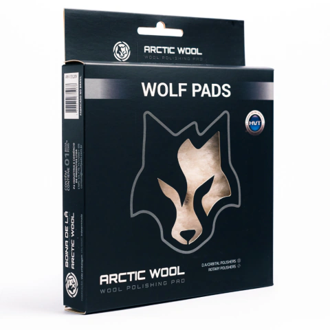 Boina Lã Natural Artic Wool Corte com Interface Wolf Pads (3 polegadas)