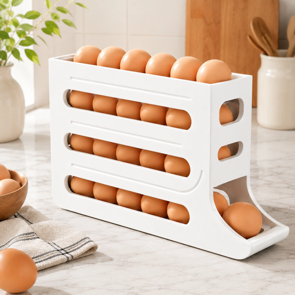 Organizador de ovos branco