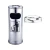 Lixeira com Cinzeiro Inox - comprar online
