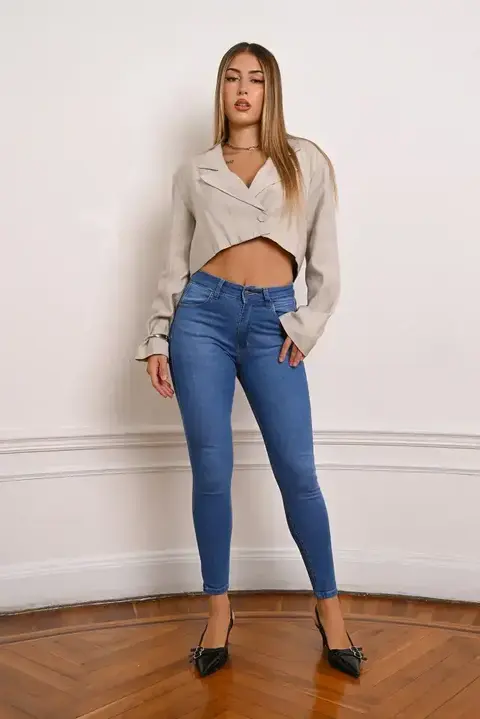 ART-3852 | | CHUPIN CELESTE CON BIGOTES ELASTIZADO GORSI JEANS