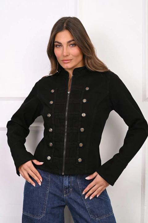 ART-184 | | CHAQUETA NAPOLEON NEGRO GORSI JEANS