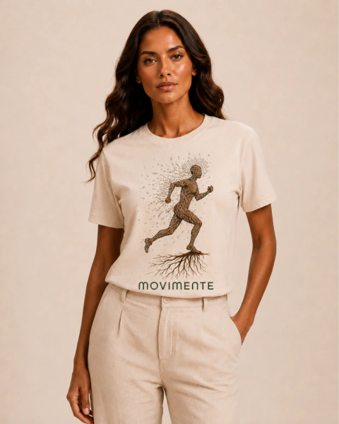 Camiseta Movimente - Coleção Raízes da Seiva