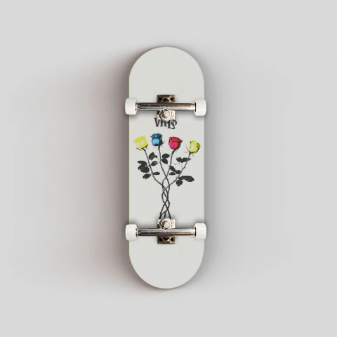 Fingerboard Profissional Vals Visionary Roses White