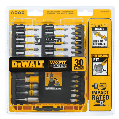JOGO DE PONTAS PARA PARAFUSADEIRA MAXFIT ULTRA 30 PÇS DWAUMF30SET