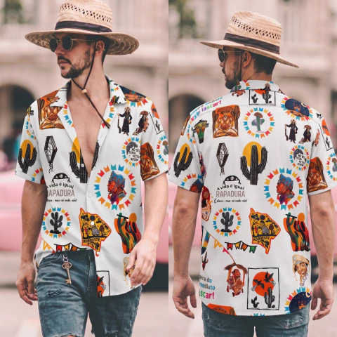 Camisa Masculina Estampada Meu Sertão