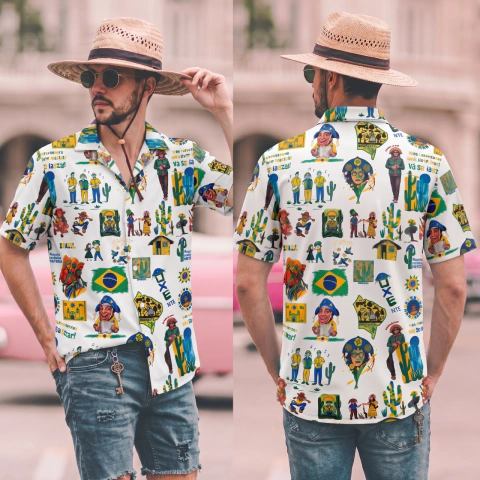 Camisa Masculina Estampada Sertão Brasil